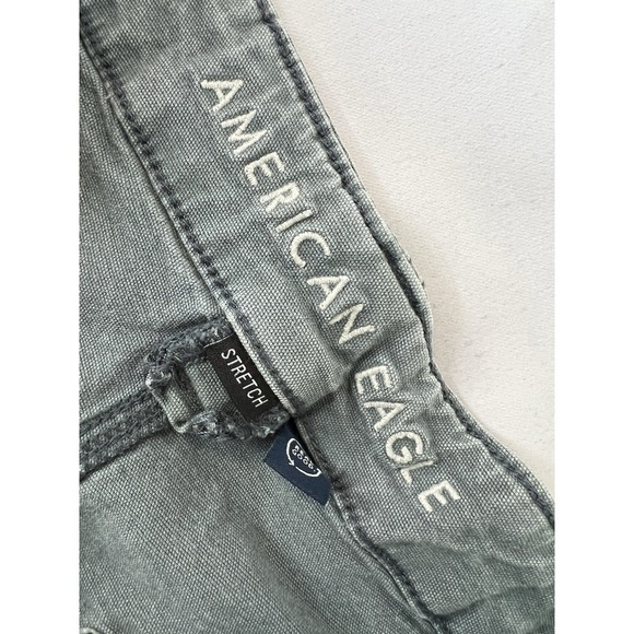 American Eagle Outfitters Military green cargo pants Stretch Sz 8 Reg - Picture 5 of 11